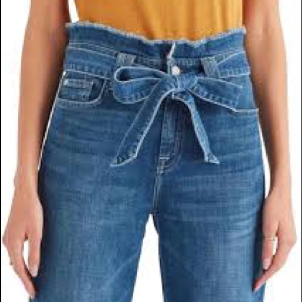 NWOT 7forAllMankind paper bag skinny jeans - Picture 7 of 7